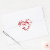 Toile Roses Hart Sticker (Envelop)