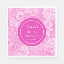 Toile Roze Bloemrijke Elegante Bruidsdouche 