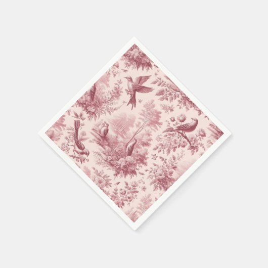 Toile Roze  Papier servet (Hoek)
