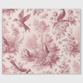 Toile Roze patroon Cadeaupapier (Vlak)