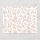 Toile Safari Advice and wishes for parents card (Achterkant)