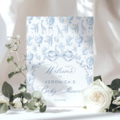 Toile Safari Animals Arch Baby shower Welkom Poster