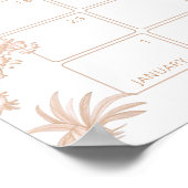 Toile Safari Boho Guess de uitgerekende datum kale Poster (Hoek)