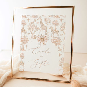 Toile Safari dieren Boho Kaarten en geschenken Poster