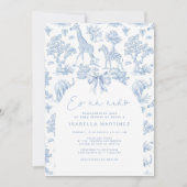 Toile Safari Es un niño Spaans baby shower Kaart (Voorkant)