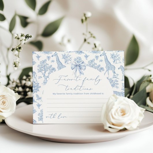 Toile Safari Favoriete Familie Tradities kaart