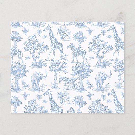 Toile Safari Favoriete Familie Tradities kaart (Achterkant)