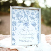 Toile Safari hoe groot is het buikspel van mama Poster