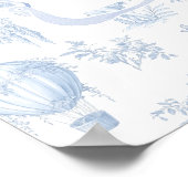 Toile Safari Hoe luchtballon Baby shower Welkom Poster (Hoek)