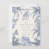 Toile Safari Oerwoud baby shower Kaart (Voorkant)