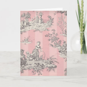 Toile Scene met Roze Strepen Kaart