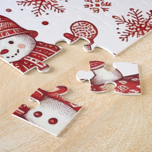 Toile Snowman Holiday Jigsaw Puzzel (Zijkant)