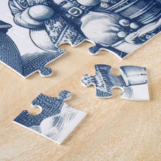 Toile Snowman Winter Scene Jigsaw Puzzel (Zijkant)