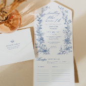 Toile Something Blue Vrijgezellenfeest All In One Uitnodiging