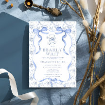 Toile Teddy Bear Baby shower
