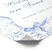 Toile Teddy Bear Baby's zijn lief Neem een traktat Poster (Hoek)