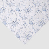 Toile Teddy Bear Chinoiserie Baby shower Tissuepapier (Detail)
