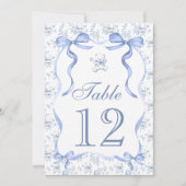Toile Teddybeer Baby shower Tafelnummer (Voorkant)