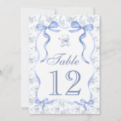 Toile Teddybeer Baby shower Tafelnummer (Achterkant)