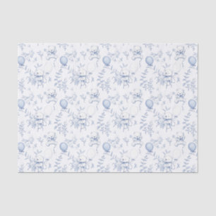 Toile Teddybeer Chinoiserie Baby shower Tissuepapier