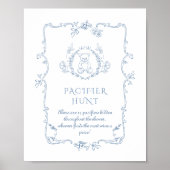 Toile  Teddybeer Pacifier Hunt spel Poster (Voorkant)