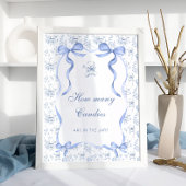 Toile teddybeer raad eens hoeveel Snoepjes Poster