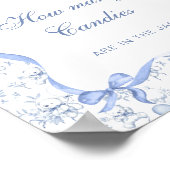 Toile teddybeer raad eens hoeveel Snoepjes Poster (Hoek)