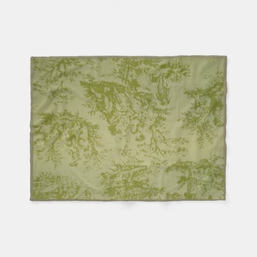 Toile Traditionele Afdruk Fleece Deken (Voorkant (Horizontaal))