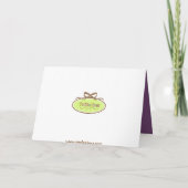 Toile-uitnodiging, paarsste achtergrond (Achterkant)