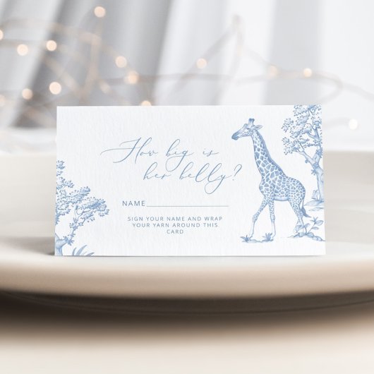 Toilee de jouy Safari Hoe groot is mama's buik Informatiekaartje