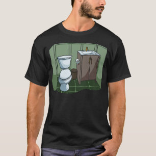 Toilet Badkamer wastafel T-shirt
