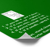 TOILET BATHROOM-REGELS POSTER (Hoek)