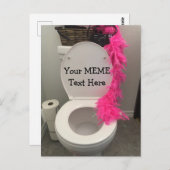 Toilet Bowl Funny Creat MEME Briefkaart (Voorkant / Achterkant)