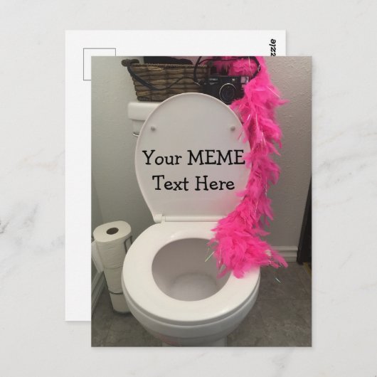 Toilet Bowl Funny Creat MEME Briefkaart (Voorkant / Achterkant)