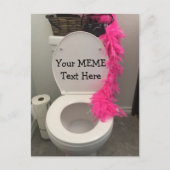 Toilet Bowl Funny Creat MEME Briefkaart (Voorkant)