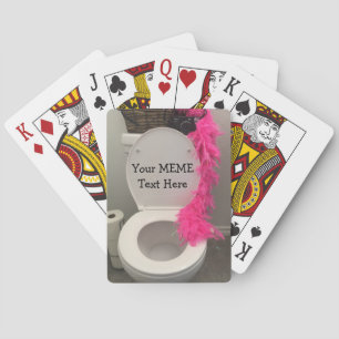 Toilet Bowl Funny Creat MEME Pokerkaarten