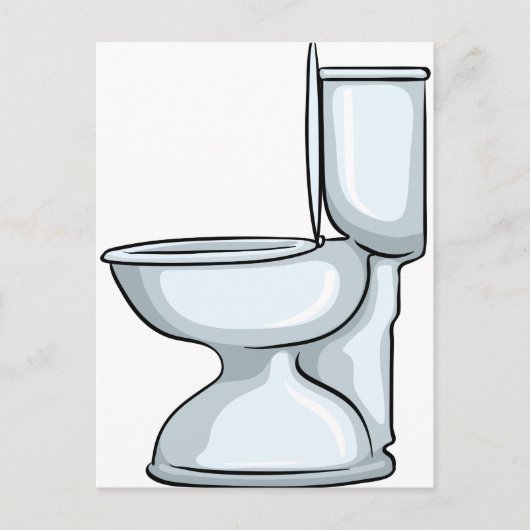 Toilet Briefkaart (Voorkant)