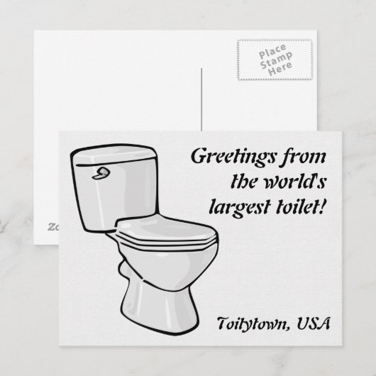 Toilet Briefkaart (Voorkant / Achterkant)