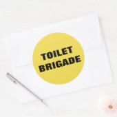 TOILET BRIGADE RONDE STICKER (Envelop)