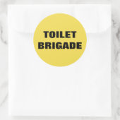 TOILET BRIGADE RONDE STICKER (Tas)