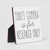 Toilet Camera Farmhouse Funny Bathroom Sign Fotoplaat (Voorkant)