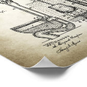 Toilet Cistern Patent Poster (Hoek)