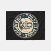 Toilet Clogging Chamon  Fleece Deken (Voorkant (Horizontaal))