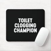 Toilet Clogging Chamon Funny Award Dad Jokes Muismat (Met muis)