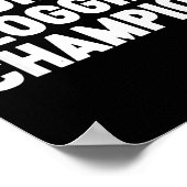 Toilet Clogging Chamon Funny Award Dad Jokes Poster (Hoek)