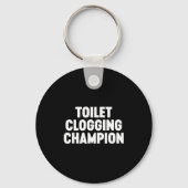 Toilet Clogging Chamon Funny Award Dad Jokes Sleutelhanger (Voorkant)