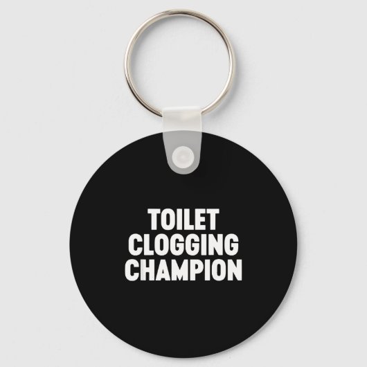 Toilet Clogging Chamon Funny Award Dad Jokes  Sleutelhanger (Voorkant)