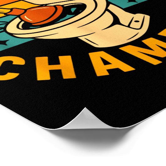 Toilet Clogging Chamon Funny Bathroom Clogger Quot Poster (Hoek)