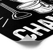 Toilet Clogging Chamon Funny Graphic Toilet Cloggi Poster (Hoek)