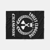 Toilet Clogging Chamon Funny Sarcastic Fleece Deken (Voorkant (Horizontaal))